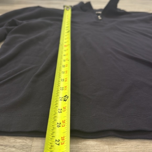 Cutter & Buck‎ Navy Quarter Zip Pullover Logo'd Large Pre-owned Pima Cotton - Picture 3 of 9